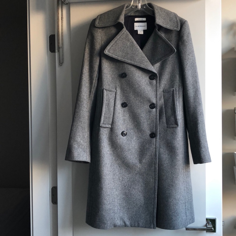 Club Monaco gray wool coat Size small